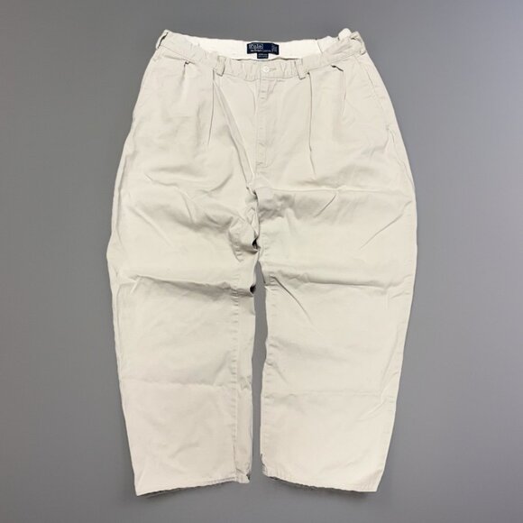 Vintage Polo Ralph Lauren Andrew Pant Mens 38x28 (35x24.5) Pleated Chino - Picture 1 of 14